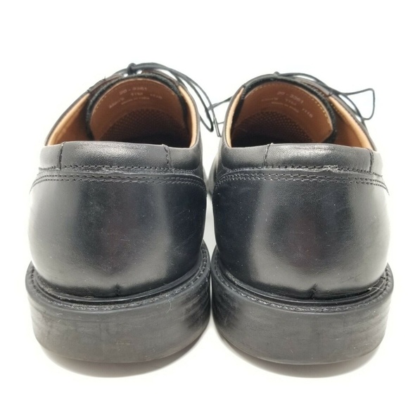 Johnston Murphy Medium Plain Toe Black Shoe - Picture 7 of 11